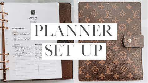 Louis Vuitton GM Agenda, SET UP + FLIP 